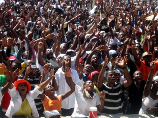 Haitian community gathering with HUP
